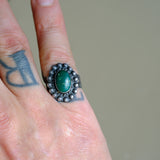 Vintage Sterling Fred Harvey Era Turquoise Ring 5