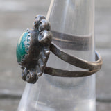 Vintage Sterling Turquoise Ring 6.75