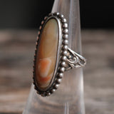 Vintage Sterling Abalone Ring 6