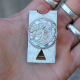 Vintage TAXCO Abalone Mexican Eagle Money Clip