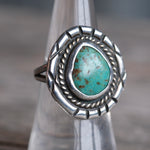 Vintage Sterling Turquoise Ring 6.25