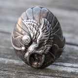 Vintage Sterling Eagle Ring 10.75