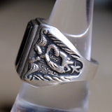 Vintage Sterling Centurion Signet Ring 10