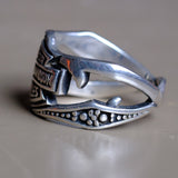 Vintage Sterling Harley Davidson Ring 8.75