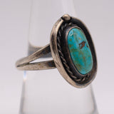 Vintage Sterling Turquoise Ring 8