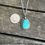 Vintage Sterling Turquoise Roper Necklace