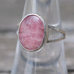 Vintage Sterling Rhodonite Ring 7