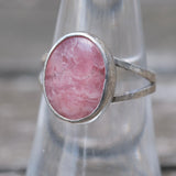 Vintage Sterling Rhodonite Ring 7