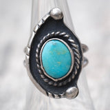 Vintage Sterling Turquoise Ring 7