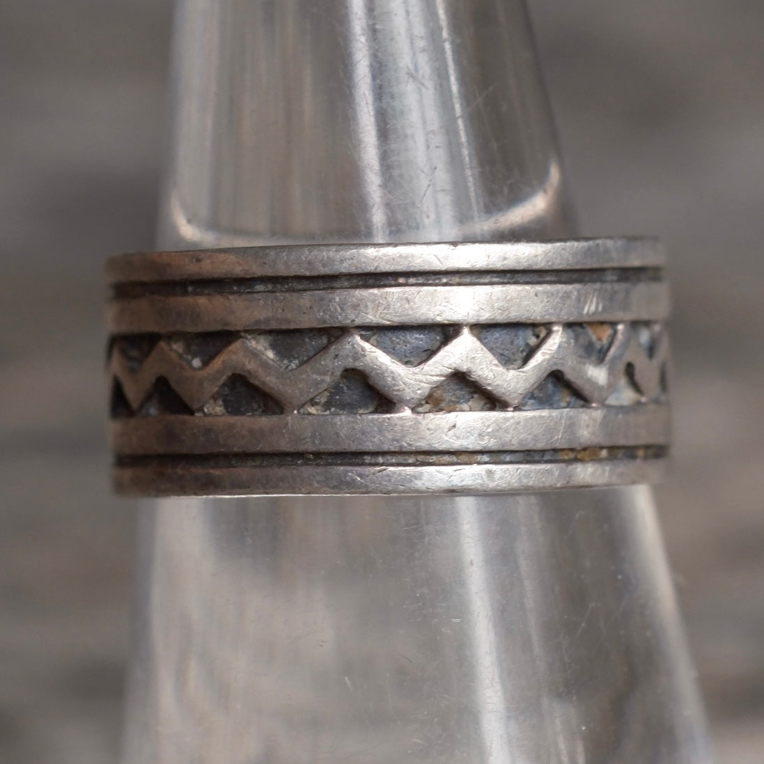 Vintage Sterling Silver Band Ring 7