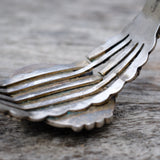 Vintage Sterling Turquoise Stamped Cuff Bracelet