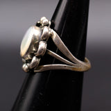 Vintage Sterling Mother Of Pearl Ring 6