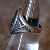 Vintage Sterling Military Signet Ring 6