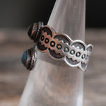 Vintage Sterling Stamped Overpass Ring 7