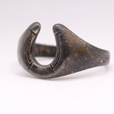 Vintage Sterling Silver Lucky Horseshoe Ring 11