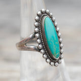Vintage Sterling Turquoise Ring 5.75