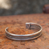 Vintage Sterling Silver Braided Cuff