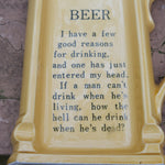 Vintage Ceramic Beer Tray