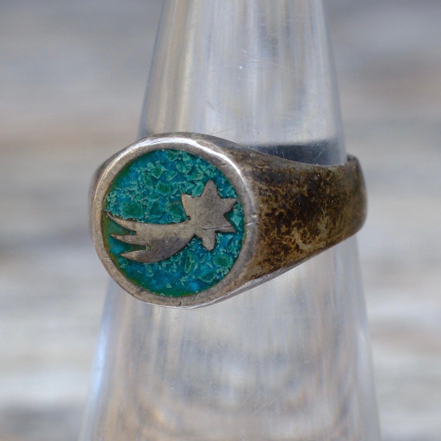 Vintage Sterling Shooting Star Ring 5