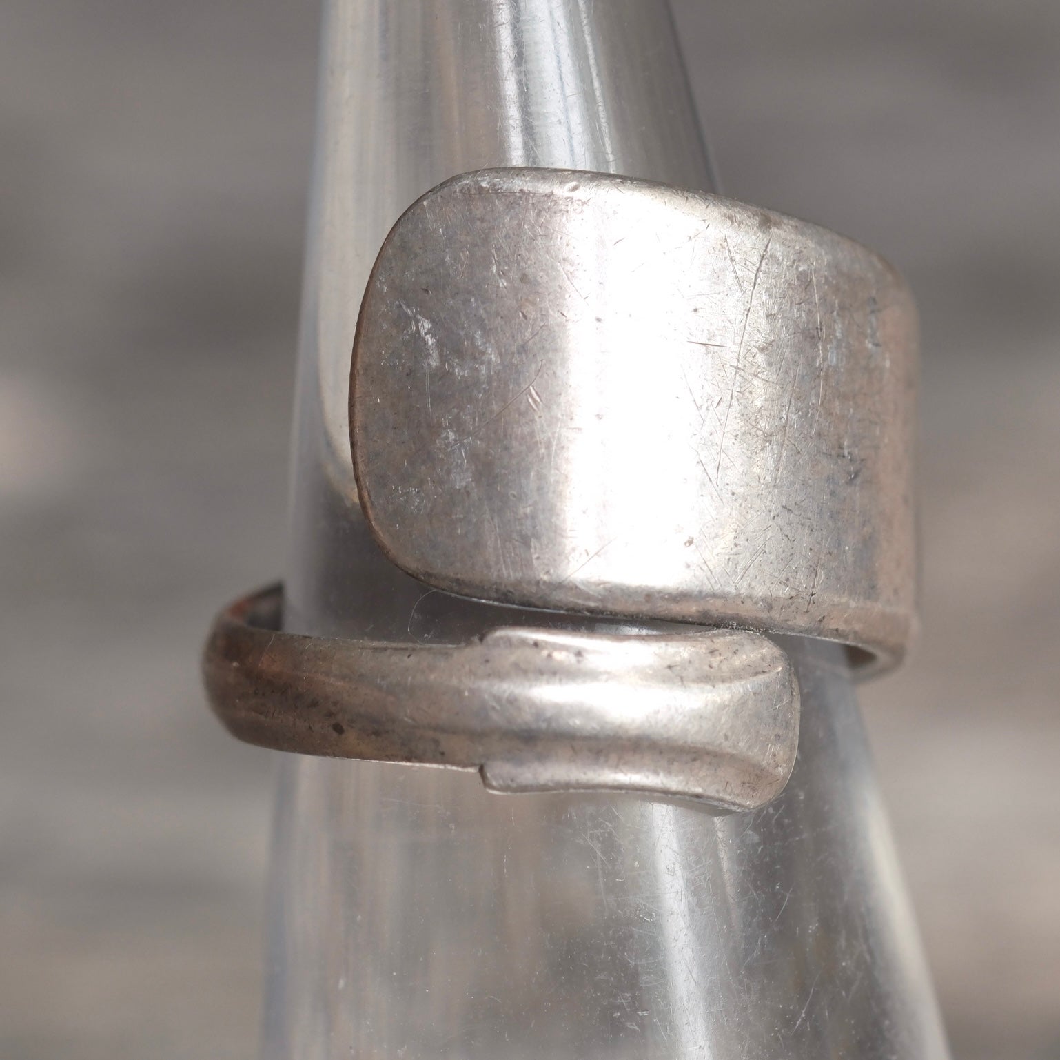 Vintage Sterling Silver Spoon Ring 5.5