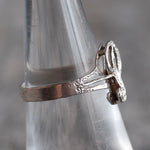 Vintage Sterling P Initial Ring 6.75