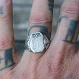 Vintage Sterling Silver Signet Ring 9