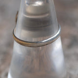 Vintage Sterling Malachite Feather Ring 7