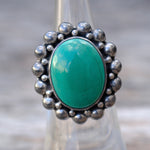 Vintage Sterling Faux Turquoise Ring 5