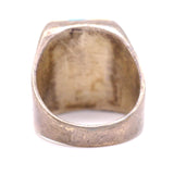 Vintage Sterling Turquoise and Mother Of Pearl Inlay Ring 10