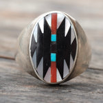 Vintage Dishta Zuni Inlay Ring 10