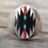 Vintage Dishta Zuni Inlay Ring 10