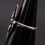 Vintage Sterling Turquoise Ring 5.5