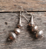 Vintage Sterling Beaded Dangle Earrings