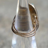 Vintage Sterling Turquoise Roper Ring 4.5