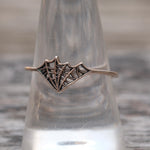 Vintage Sterling Spiderweb Band 9.5