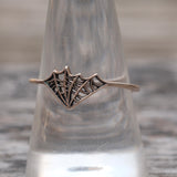 Vintage Sterling Spiderweb Band 9.5