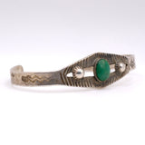 Vintage Sterling Turquoise Cuff Bracelet