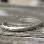 Vintage Sterling Silver Stamped Cuff