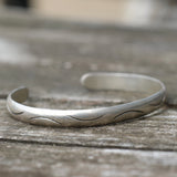 Vintage Sterling Silver Stamped Cuff