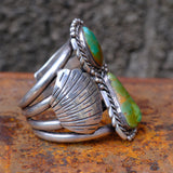 MASSIVE Vintage Sterling Royston Winged Cuff