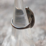 Vintage Sterling Turquoise Roper Ring 4.25