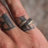 Vintage Sterling Marcasite Band 6.5