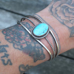 Vintage Sterling Turquoise Cuff