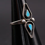 Vintage Sterling Turquoise Ring 5.5