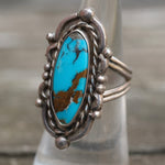Vintage Sterling Turquoise Ring 6.25