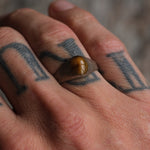 Vintage Sterling Tigers Eye Ring 8