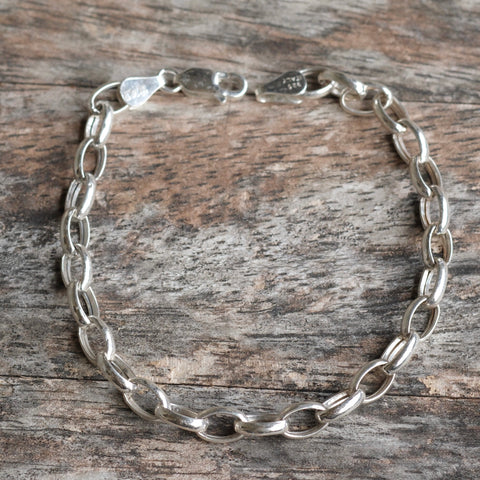 Vintage Sterling Rolo Chain Bracelet