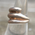 Vintage Sterling Silver Modernist Ring 6.25