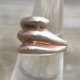 Vintage Sterling Silver Modernist Ring 6.25