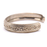 Vintage Sterling Silver Southwestern Patterned Cuff Bracelet 6.75"